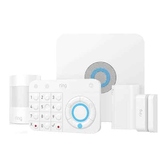 Ring Alarm Starter Kit inc Base Station, Keypad, Contact Sensor, Motion Detector, Range Extender